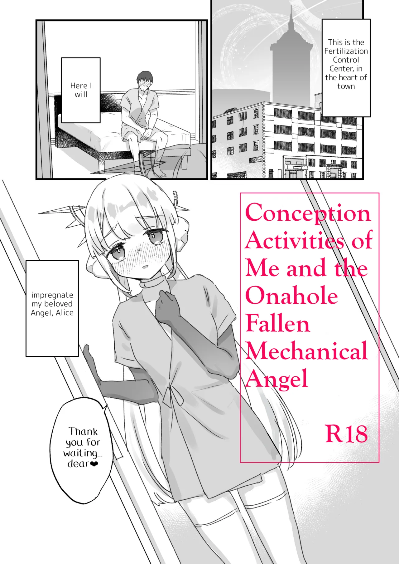 [Tenkirin (Kanroame)] Onaho Ochishita Kikai Tenshisama to Ore no Ninshin Katsudou | Conception Activities of Me and the Onahole Fallen Mechanical Angel [English] [Digital] 이미지 번호 1