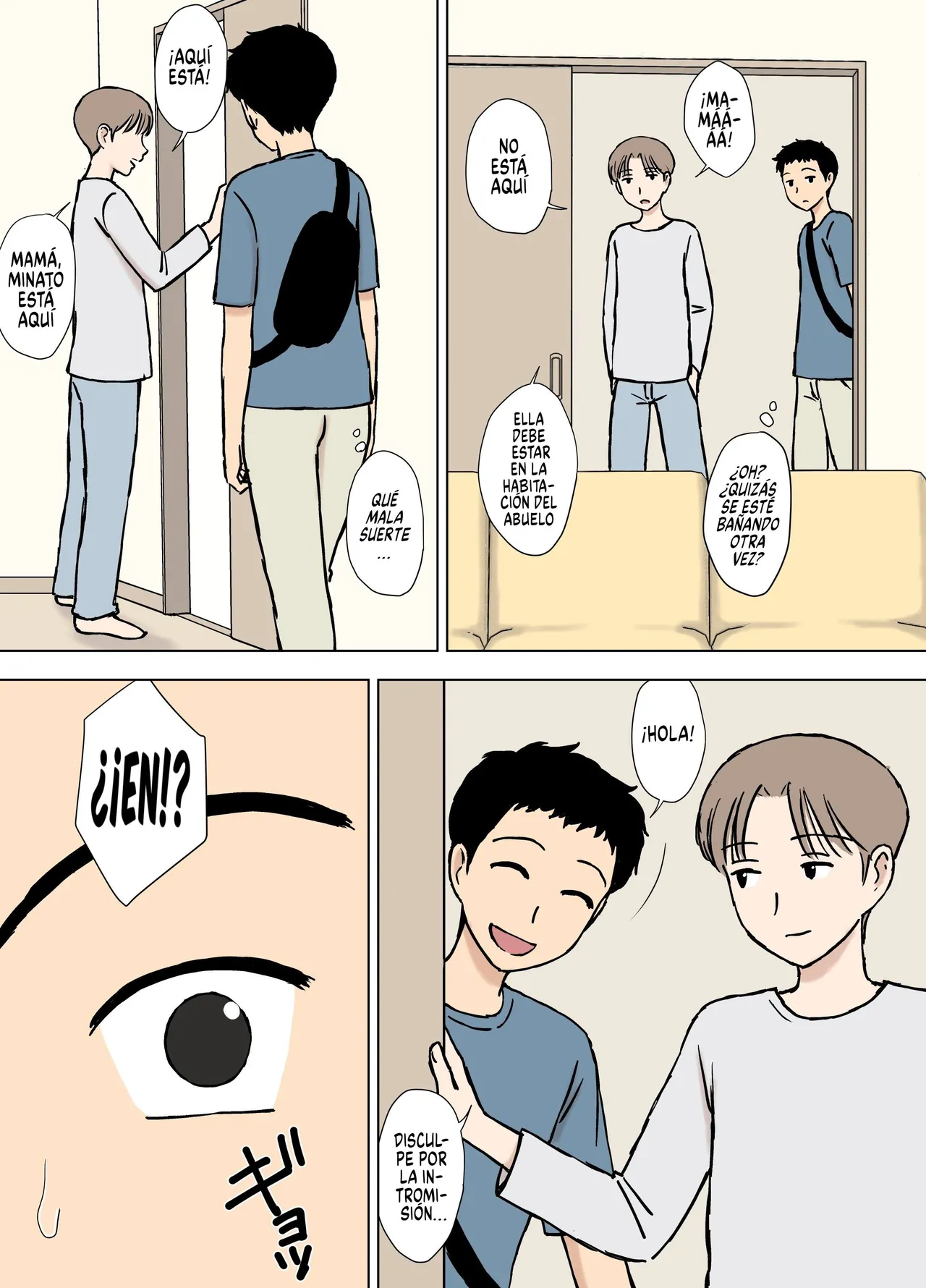 [Urakan] Boku ga Shiranakatta Mama to Jii-chan no Koto｜Cosas Que No Sabía Entre Mamá Y El Abuelo [Spanish] [Armagedón_Z] 4eme image