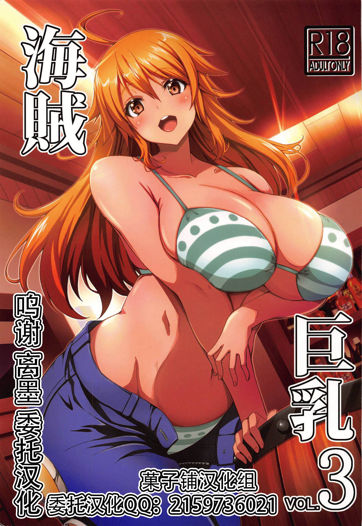 [BRAVE HEART petit (KOJIROU!)] Kaizoku Kyonyuu 3 (One Piece) [Chinese] [菓子铺汉化] Bildnummer 1