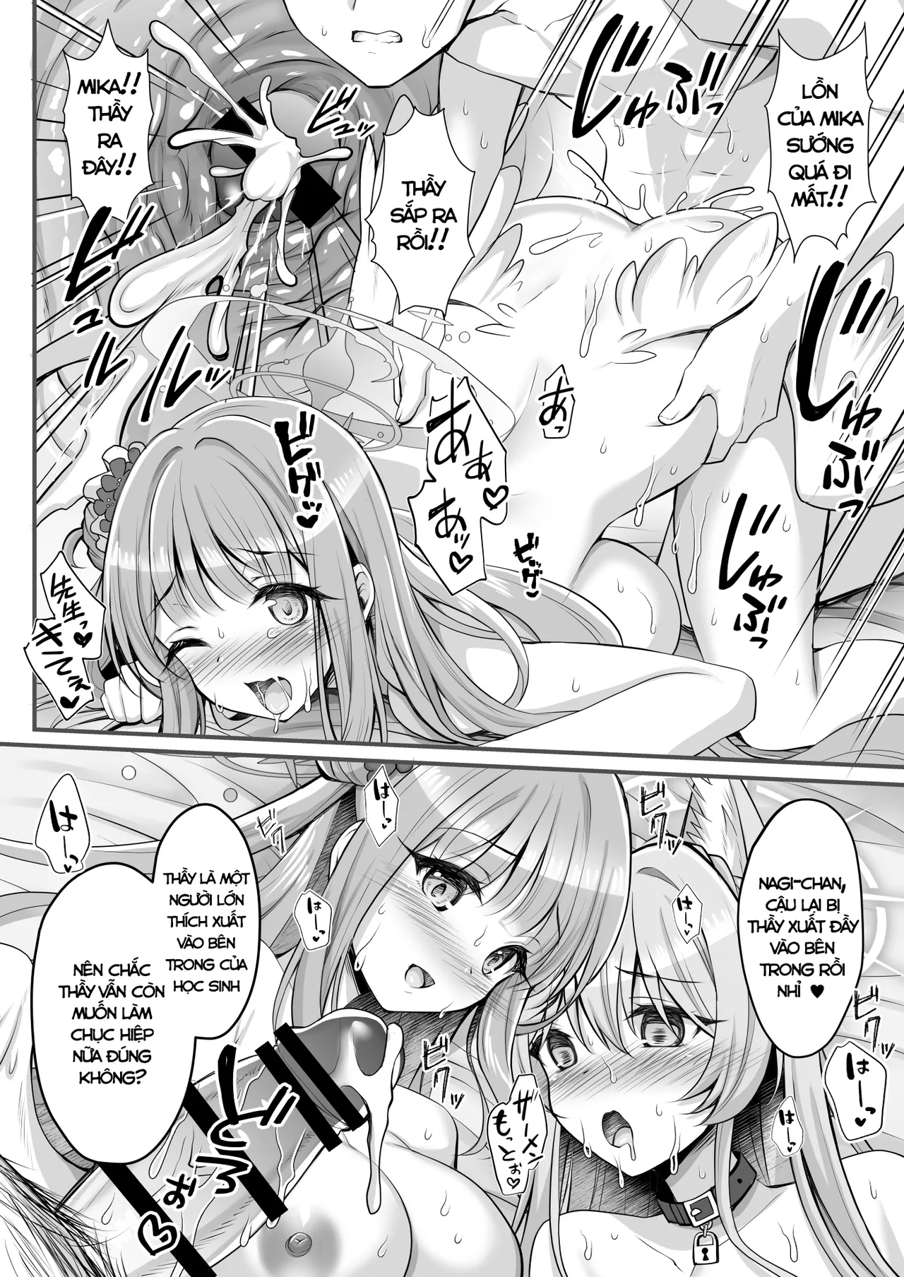 [Ohoshisamado (GEKO)] Nekomimi ga Haeta Nagisa-sama no Hatsujouki ga Taihen desu - Nguy To! Nagisa-sama Mọc Tai Mèo Trong Kì Phát Tình Rồi  (Blue Archive) [Digital] 13eme image