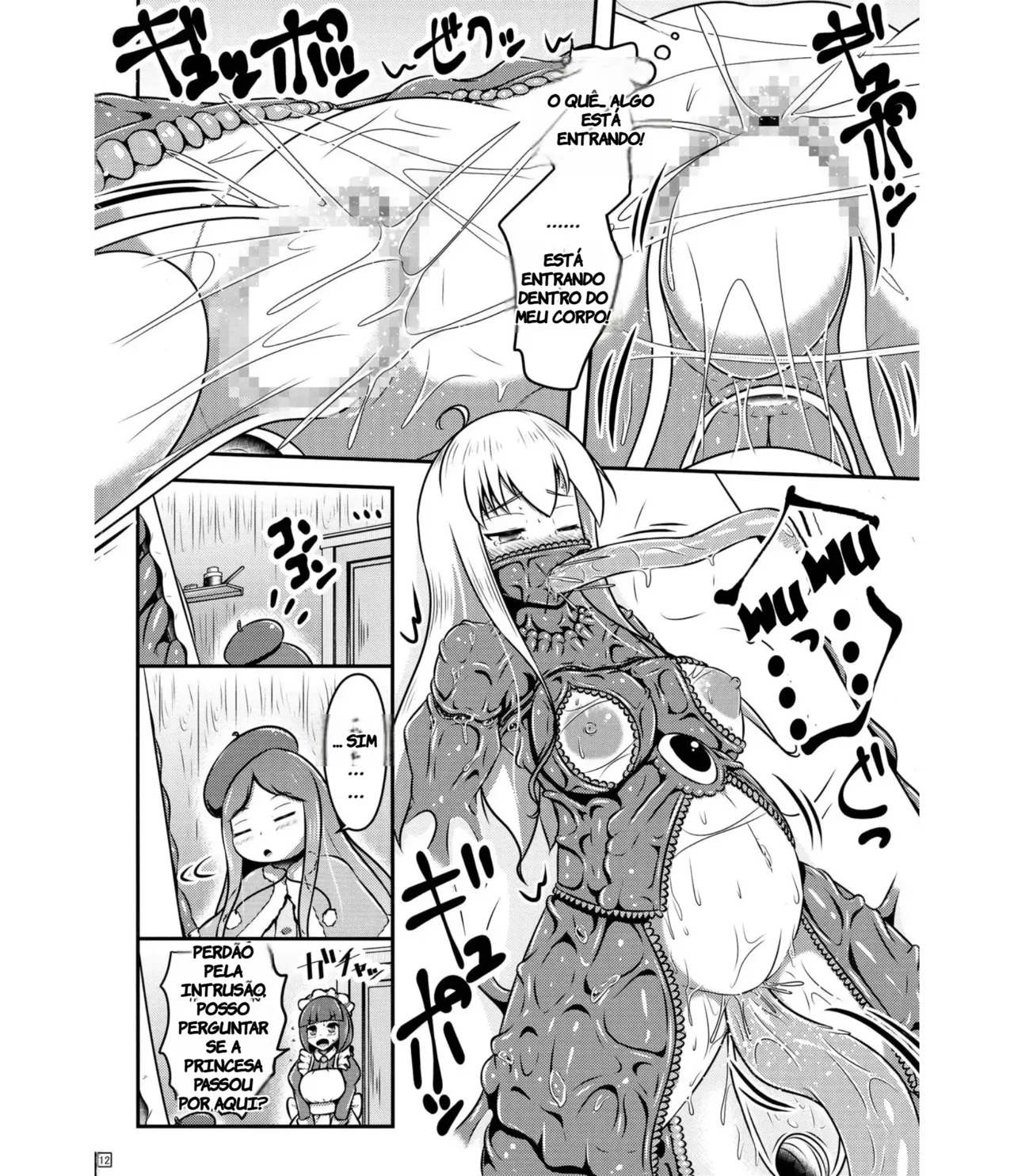 (C95) [Shiroi Shinoshino (Shinoda Kazuhiro)] Ikeru Kaiga ni Sareta Ohime-sama no Naedoko Kitan [Portuguese-BR] (TR-84) Bildnummer 12