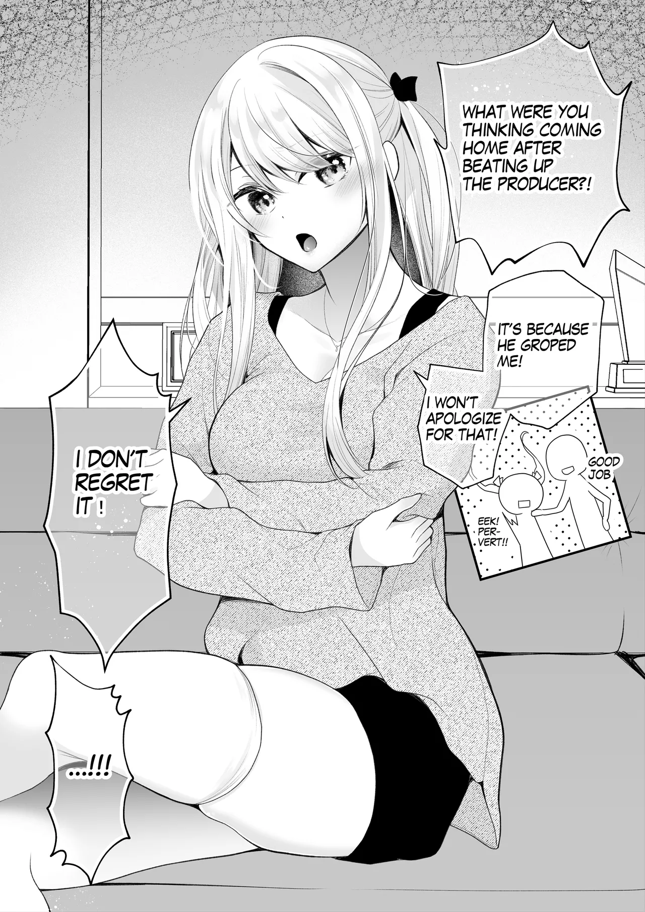 [Nanasaki] [English ver.／Comic] Punishment for a cheeky idol Comic 8page 画像番号 1