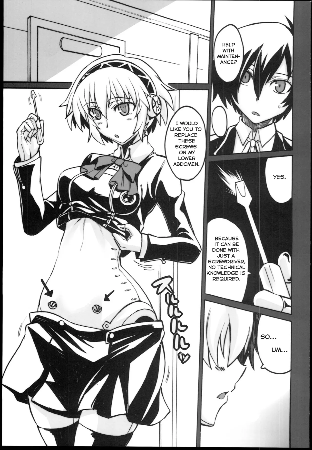 (C85) [Koukyou Koukoku Kikou (Segami Daisuke)] Kijou no Kuuron | The Mechanical Maiden's Abstract Theory (Persona 3) [English] [Kappa_Darklit] 图片编号 3