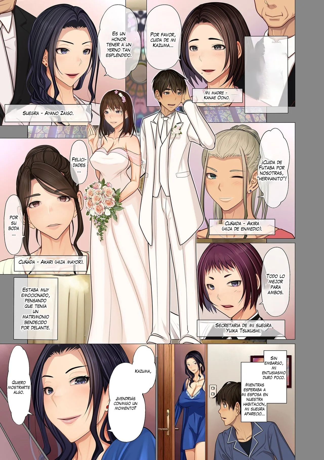 [Emori Uki] Fugou Ichizoku no Muko ~Tsuma Igai Zenin Ore no Onna~ 1-2｜Me casé con una familia rica ~Todas las mujeres, excepto mi esposa, son mías~ 1-2 [Spanish] [K-le Traducciones] [Digital] numero di immagine  8