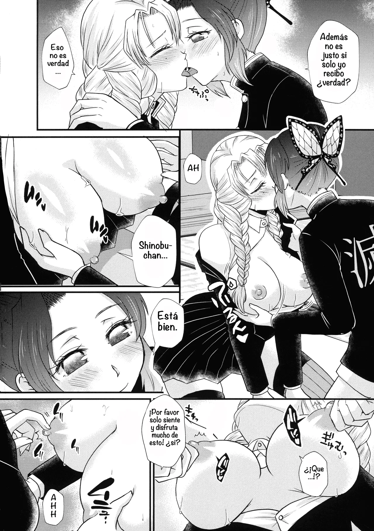 (C103) [AYAMEYA (Iori Ayaka)] Gotsugou! Futanari Kekkijutsu Ni (Kimetsu no Yaiba) [Spanish] [Amaterasu] Bildnummer 8