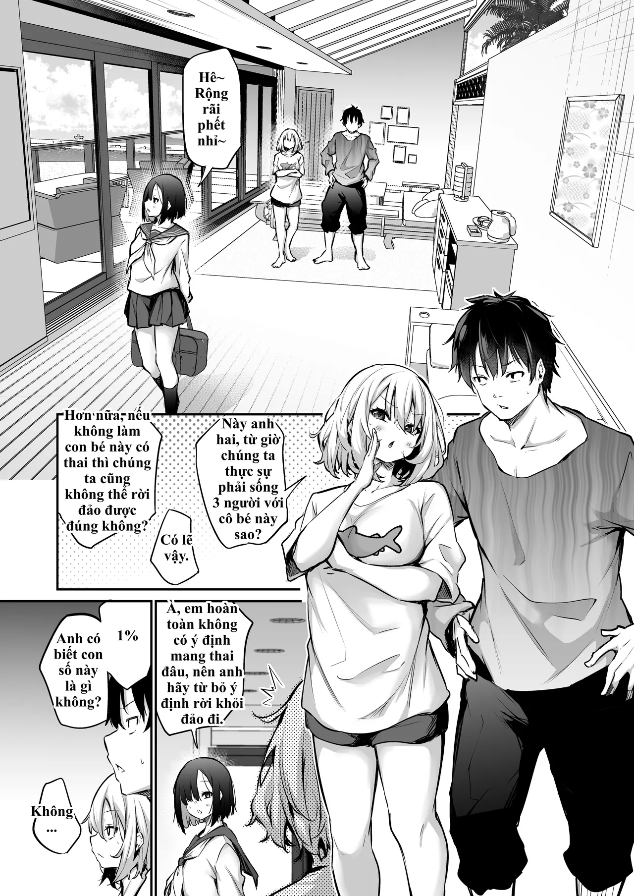 [Airandou] Imouto Haramasenai to Derarenai Shima 2 | Bị nhốt trên đảo cùng em gái và cuộc sống 'gieo giống' 24/7 không có ngày nghỉ! 2 [Vietnamese Tiếng Việt] 图片编号 9