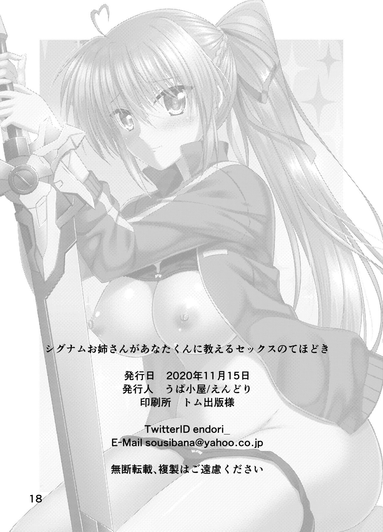 [Upagoya (Endori)] Signum Onee-san ga Anata-kun ni Oshieru Sex no Tehodoki (Mahou Shoujo Lyrical Nanoha) [Digital] numero di immagine  18
