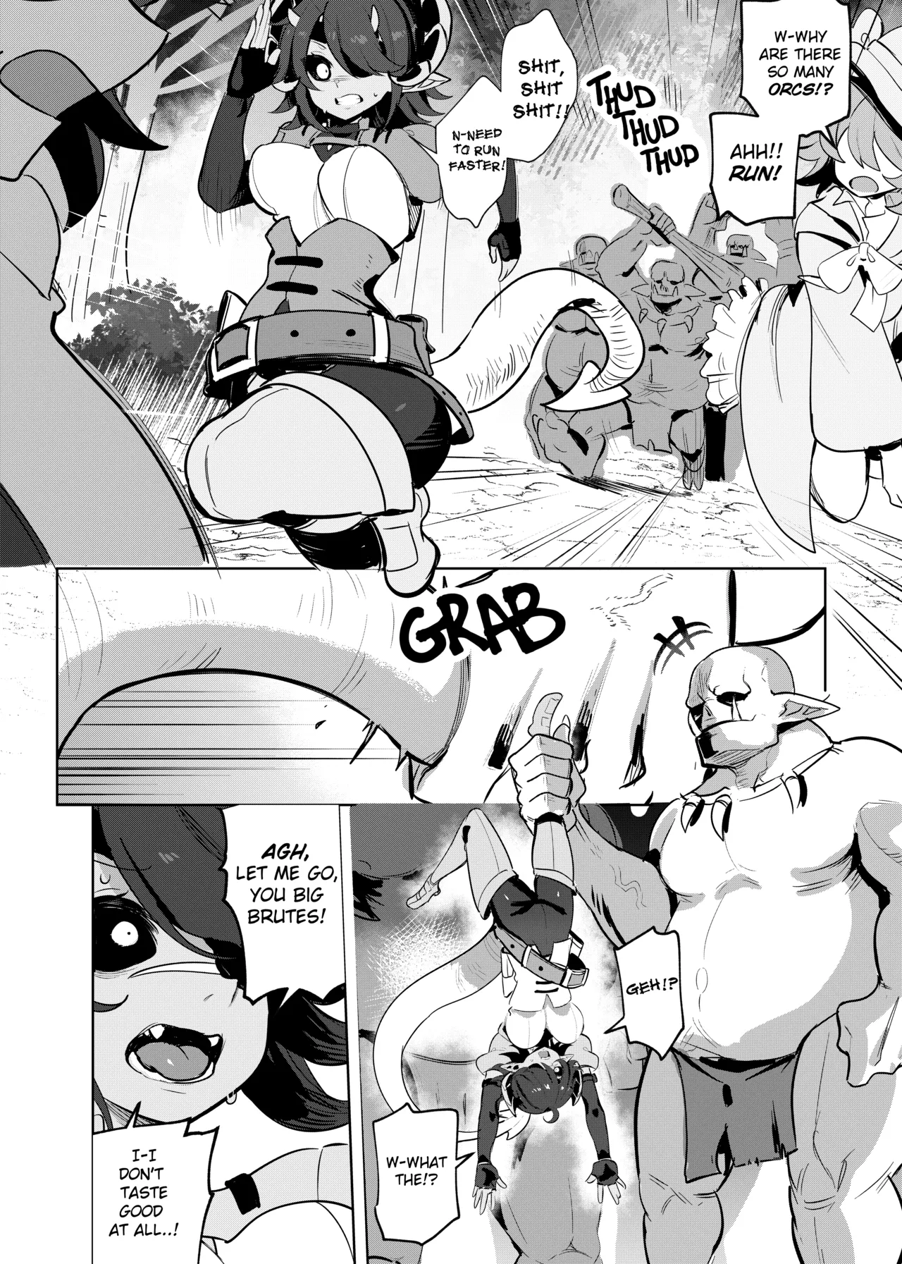 [Onigashima (Onigensou)] Zafira vs Orcs! Who will win? 💢[English] [Uncensored] 이미지 번호 1