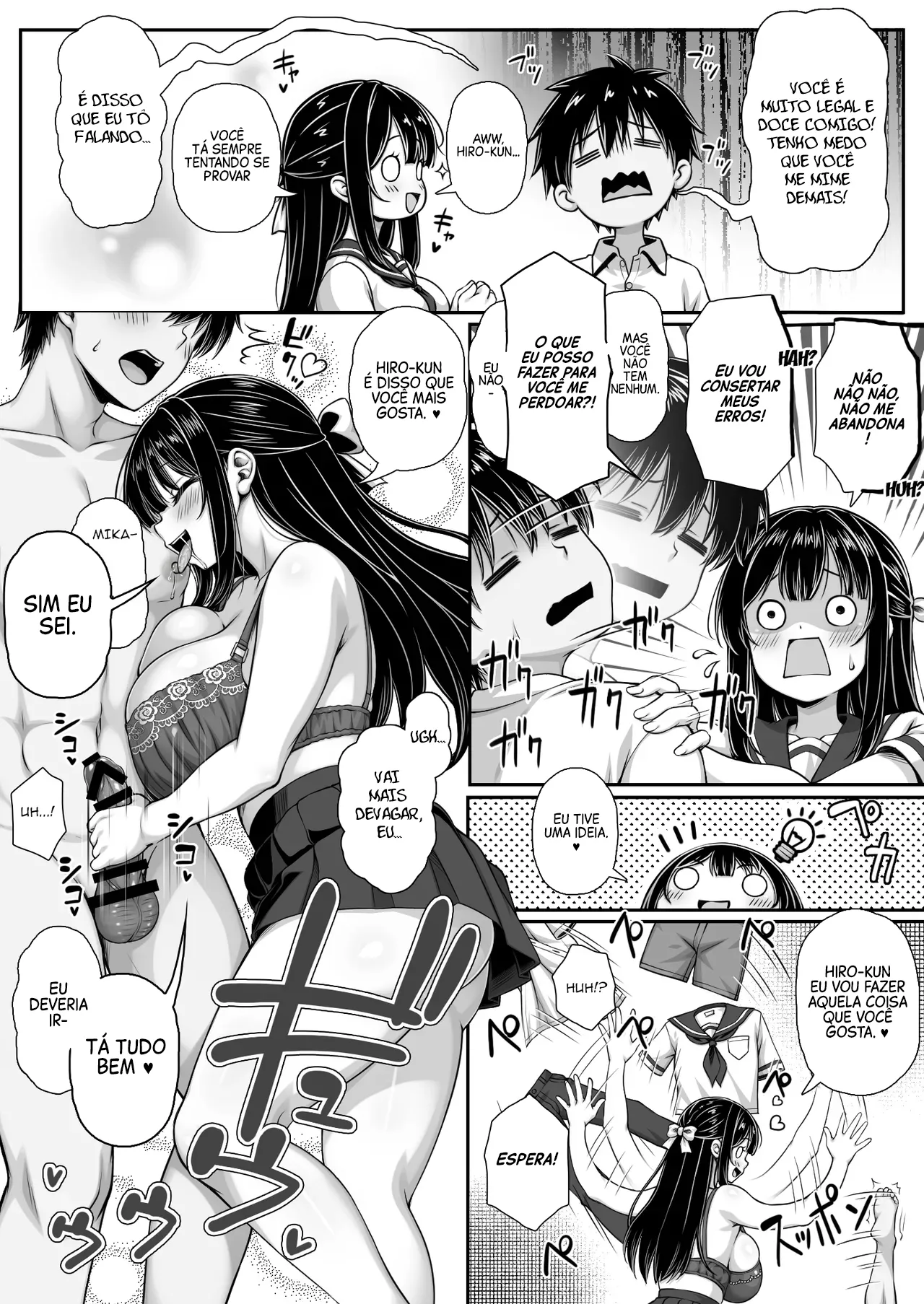 [Mimizu Thousand (Kuroneko Lamp)] My Adoring Girlfriend Is Spoiling Me Down To My Dick And It's Ruining Me [Portuguese] {vegitoons.black} Bildnummer 4