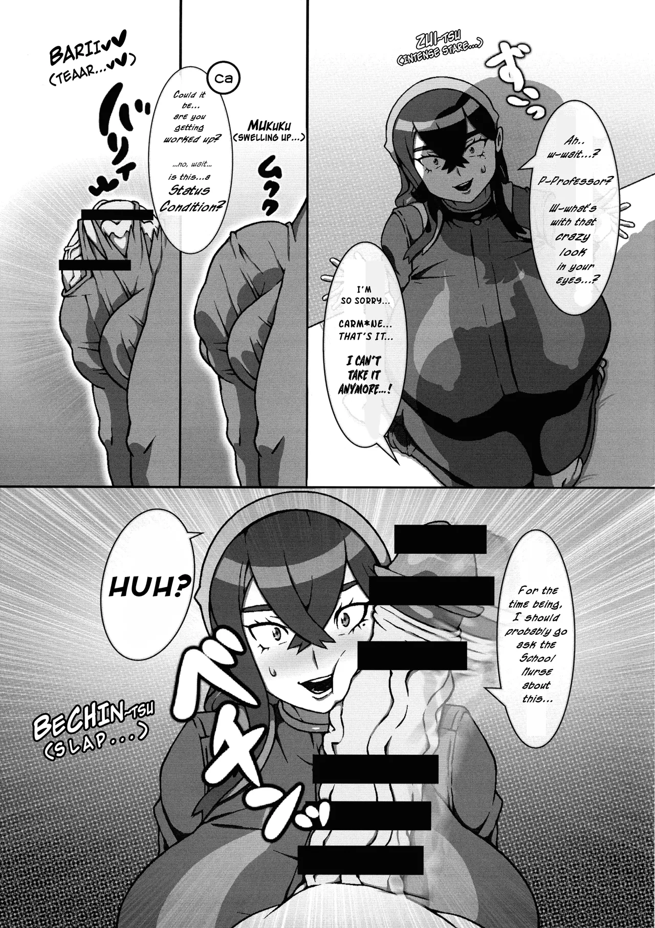 (C104) [R1kyu (R1kyu)] Chounyuu Futanari Briar-sensei to Chounyuu Zeiyu-chan (Pokemon) | Super Busty Futanari Professor Briar and Super Busty Carmine (Pokemon) 图片编号 11