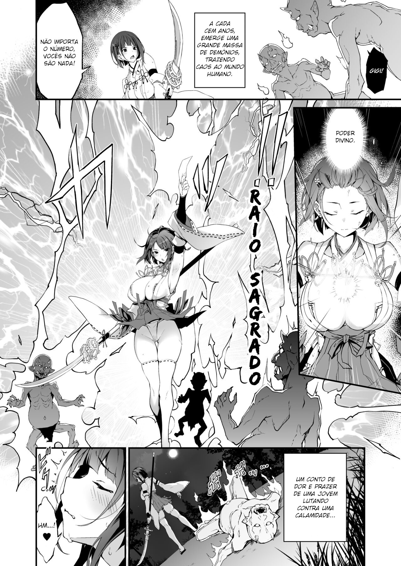 [Handful☆Happiness! (Nanahara Fuyuki)] Reijoku no Ikusamiko | Servidão de humilhação das sacerdotisas de batalha [Portuguese-BR] [Decensored] [Digital] 3eme image