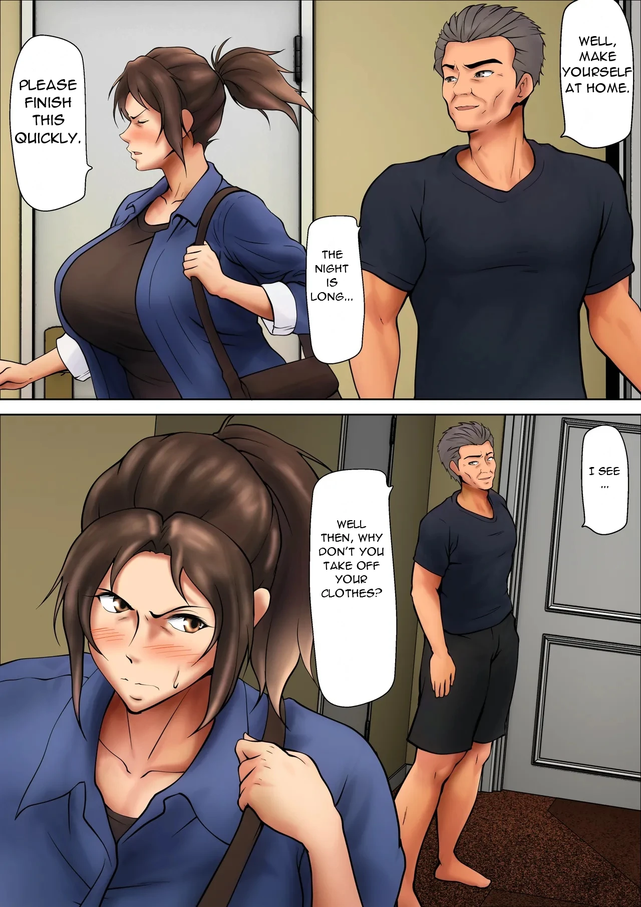 [Pentacle (Shimipan)] A Married Woman Who Chose to Be Embraced for The Sake of Her Daughter - A Night Sanctioned by Her Husband [English][DarklordMTLs] 图片编号 17