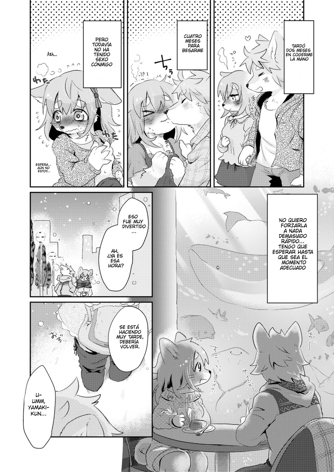 (Kemoket 4) [moffle (mabo)] Hanikami Mating [Spanish] изображение № 4