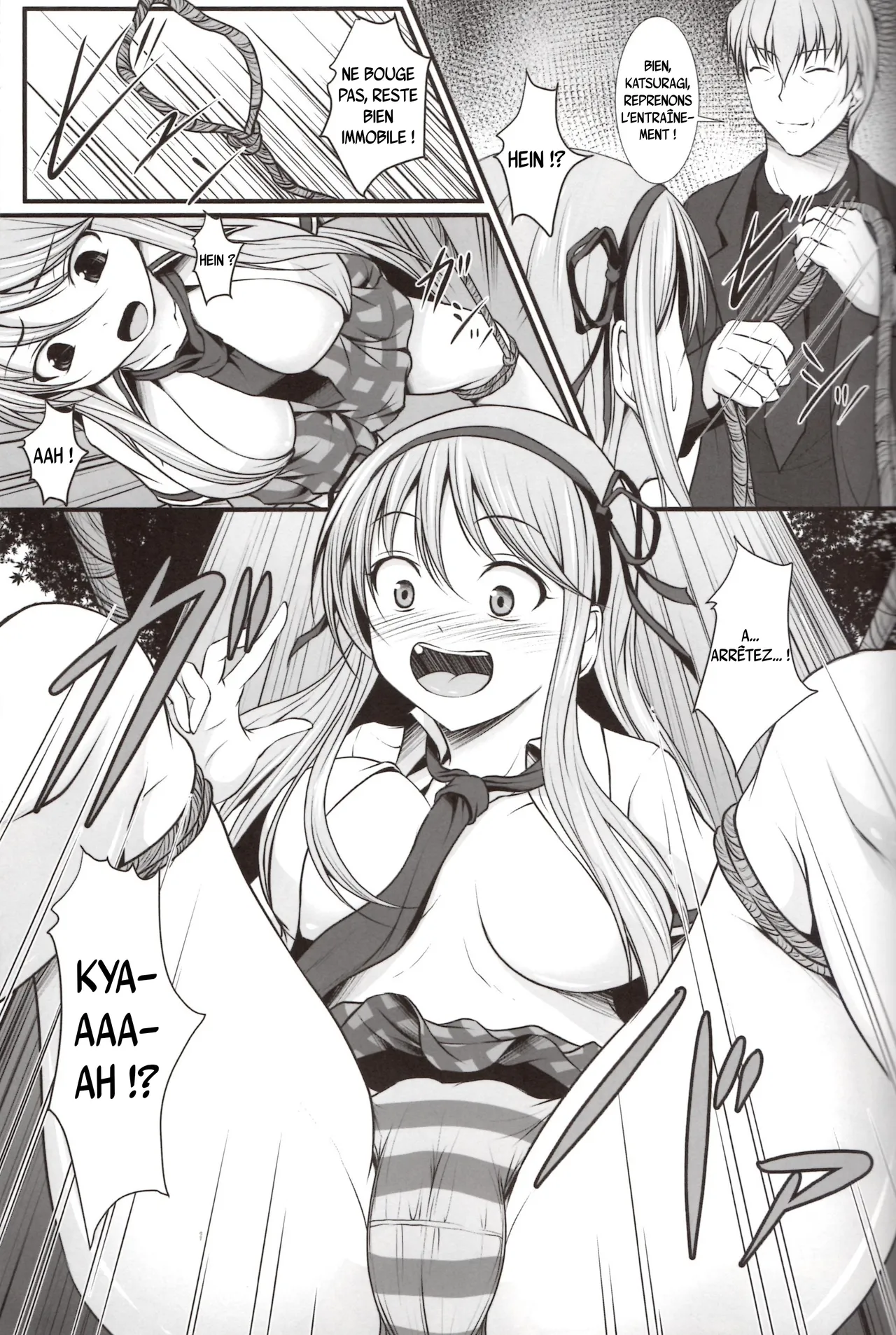 [CROSS PLACE (Seiju)] Katsuragi no Ecchi na Tokkun | L’entraînement coquin de Katsuragi (Senran Kagura) [french] 이미지 번호 6