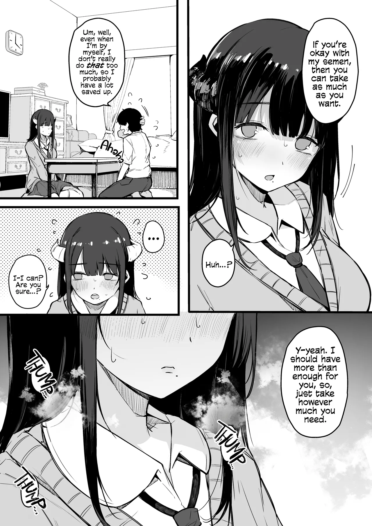 [Blossom Sphere (Sakurayu Hal)] From That Day On, The Plain Looking Succubus Tried Her Hardest TO Drain My Cum | Sono Hi kara Boku wa, Class no Jimime na Inma ni Hitasura Seieki o Shiboritorareru. [English] [Cookie Cruncher] [Digital] изображение № 11