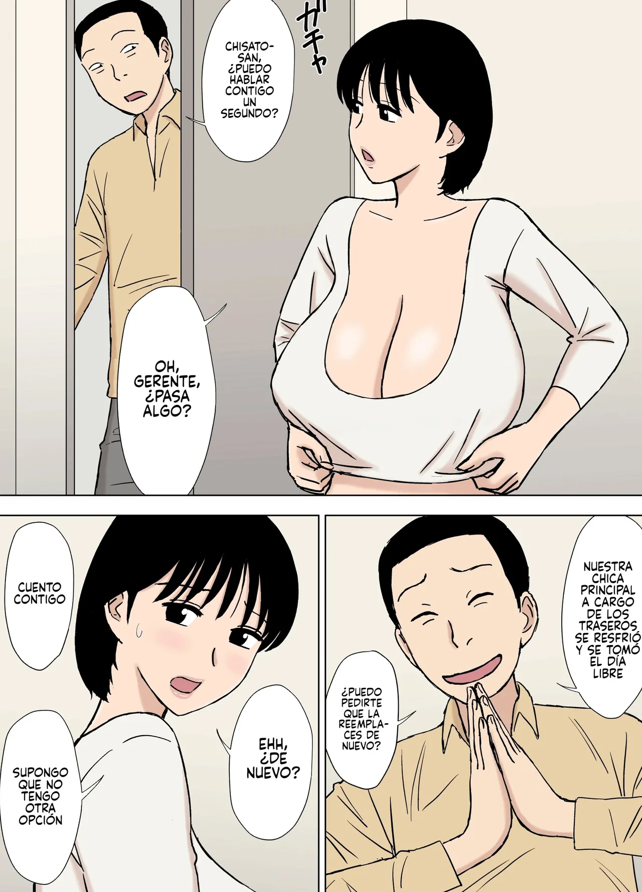 [Urakan] Oppai Mama Chisato-san no Nayami Ooki Nichijou｜La Vida Diaria Llena De Problemas De La Mamá Tetona Chisato-san [Spanish] [Armagedón_Z] numero di immagine  24