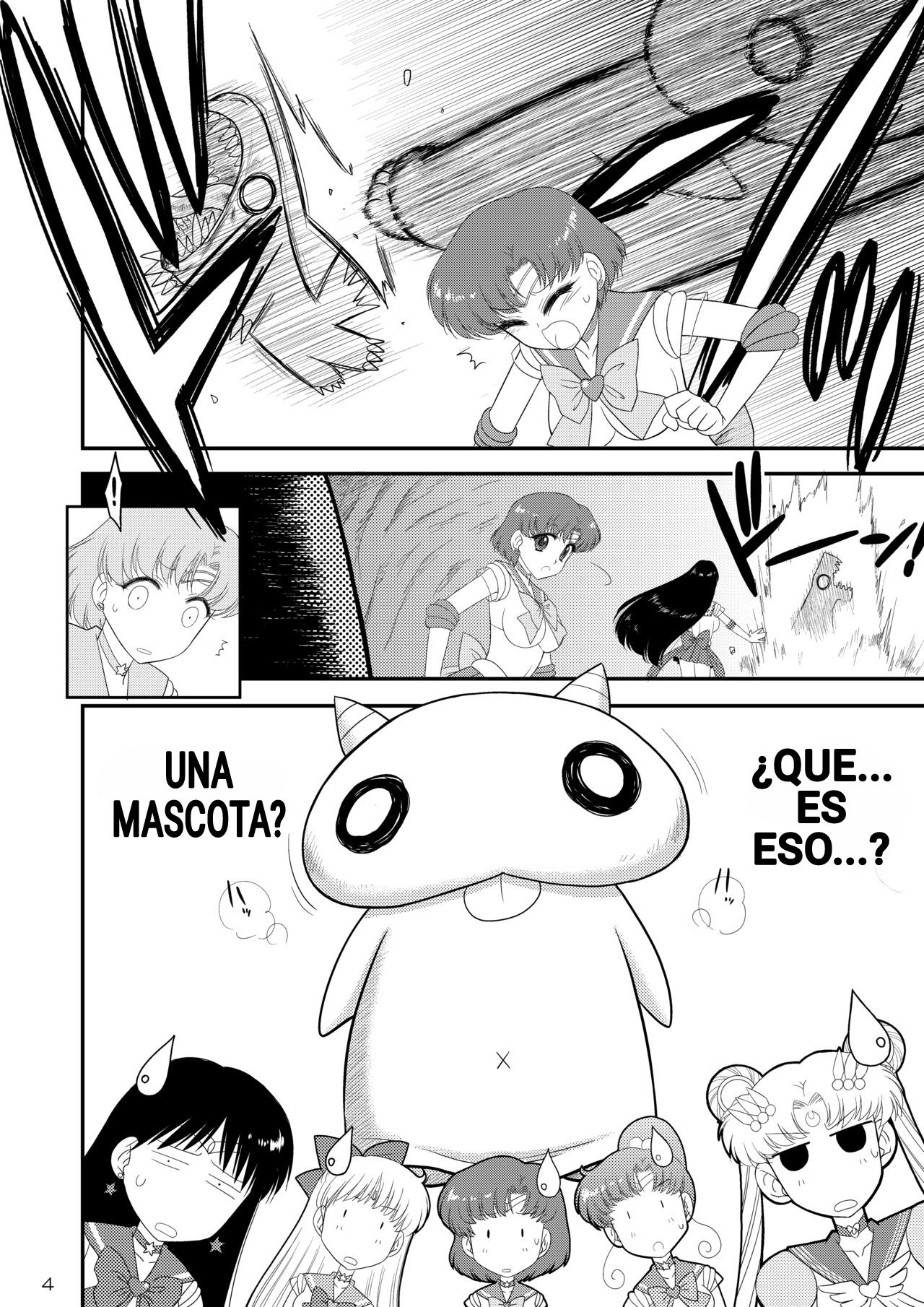[BLACK DOG (Kuroinu Juu)] Kigurumi no Naka wa Massakari (Bishoujo Senshi Sailor Moon) [Spanish] [Digital] image number 4