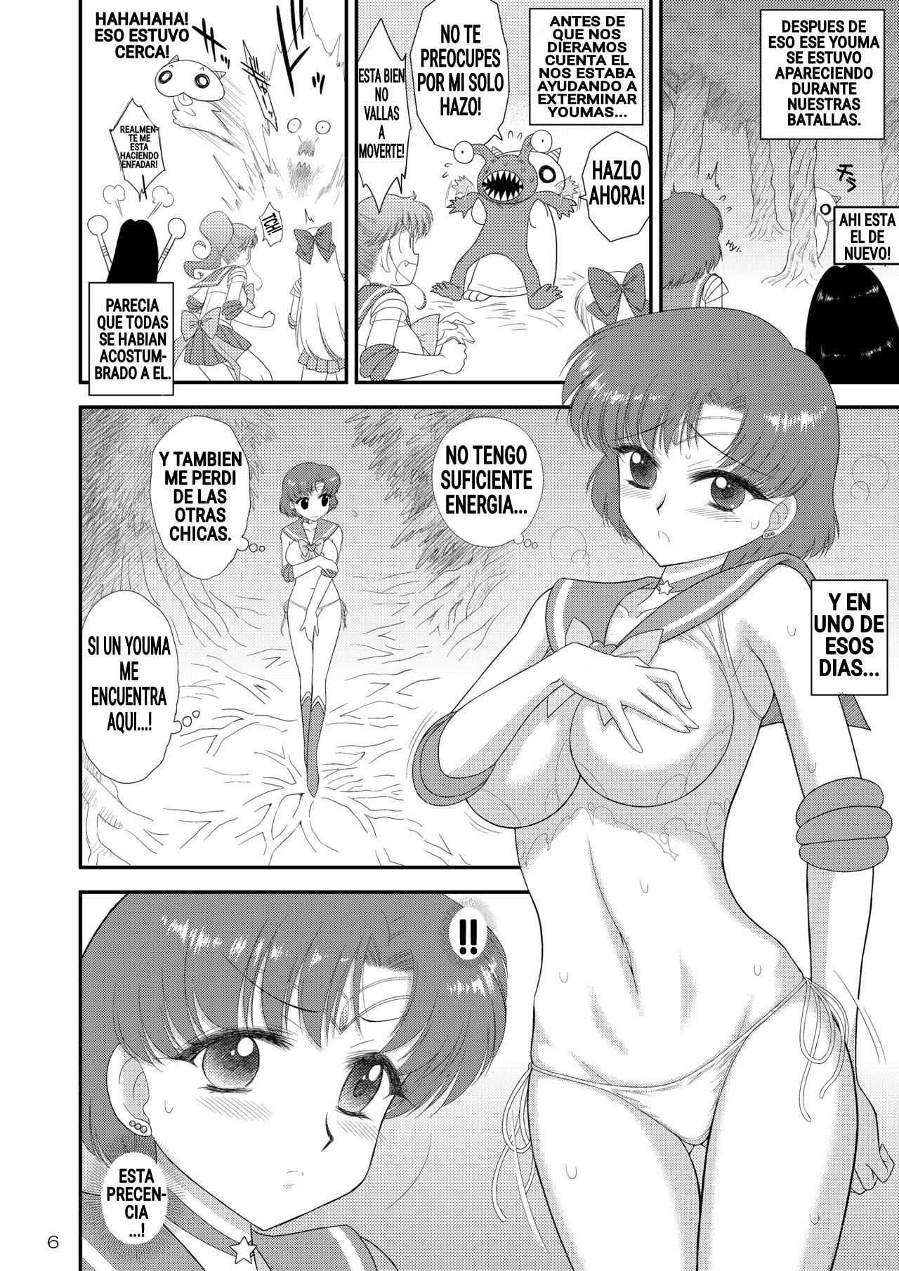 [BLACK DOG (Kuroinu Juu)] Kigurumi no Naka wa Massakari (Bishoujo Senshi Sailor Moon) [Spanish] [Digital] image number 6