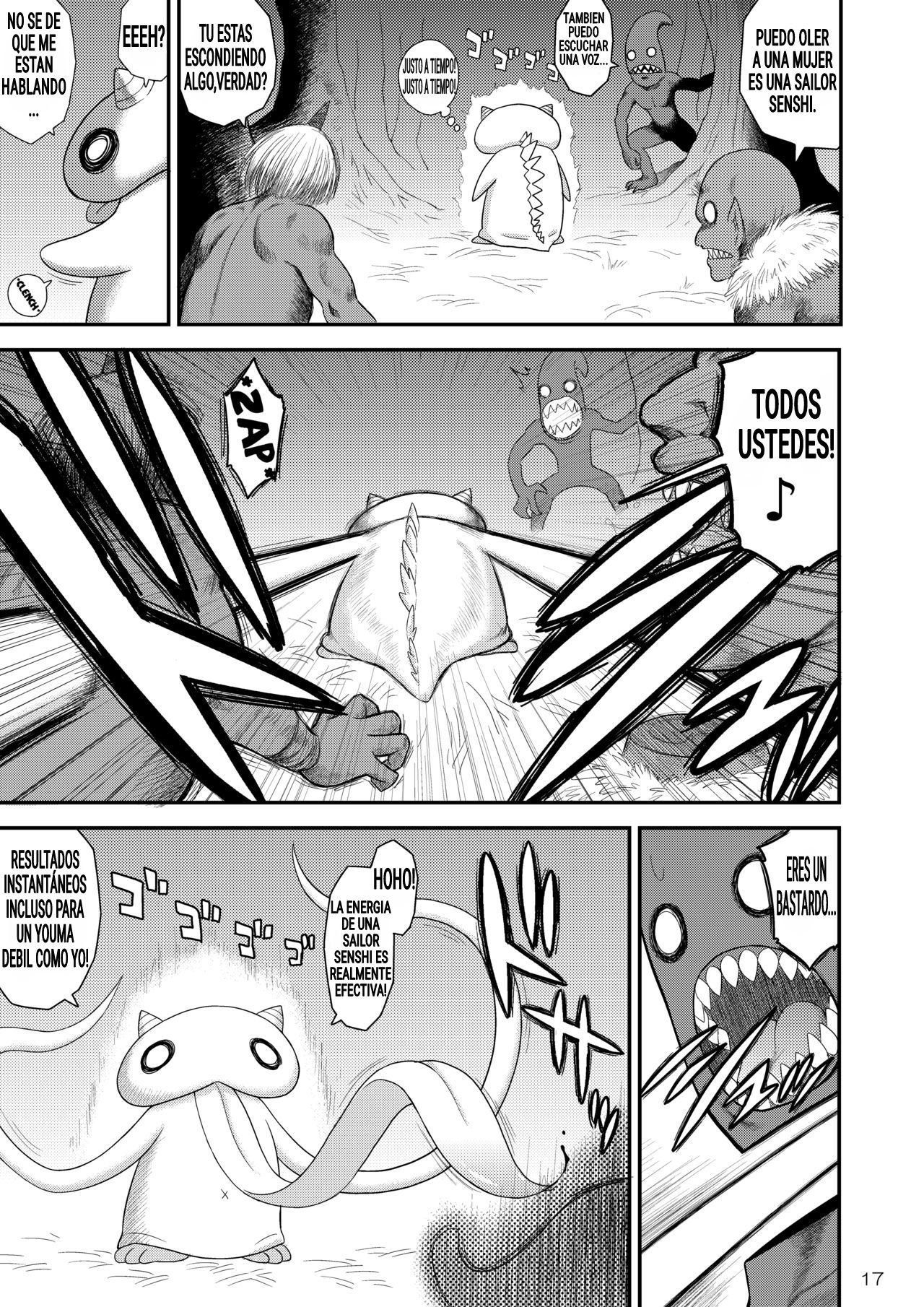 [BLACK DOG (Kuroinu Juu)] Kigurumi no Naka wa Massakari (Bishoujo Senshi Sailor Moon) [Spanish] [Digital] image number 17