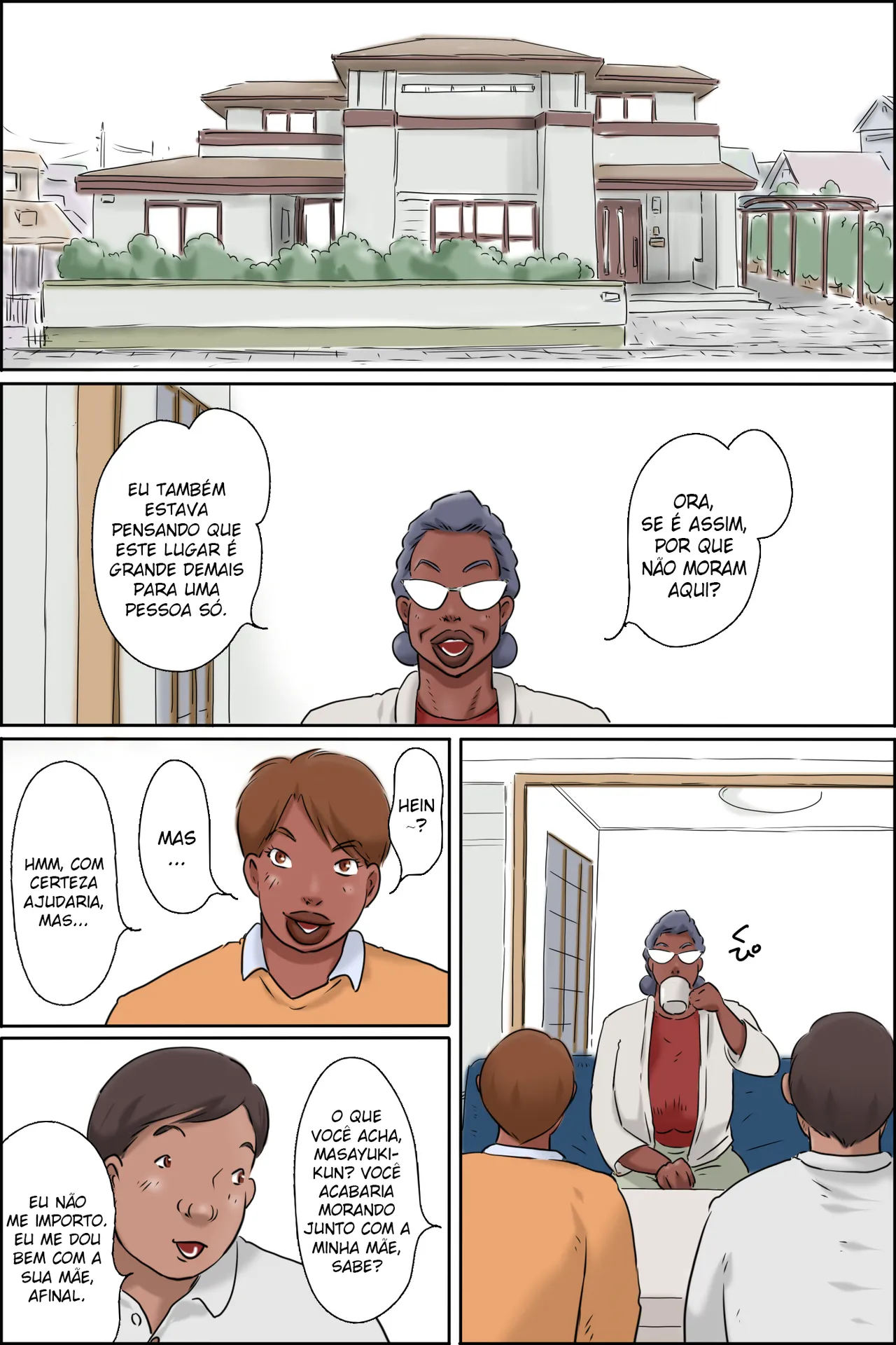 [Zenmai Kourogi] Nureru Gibo no Iru Seikatsu | A Vida com uma Sogra Molhada [Portuguese-BR] imagen número 2