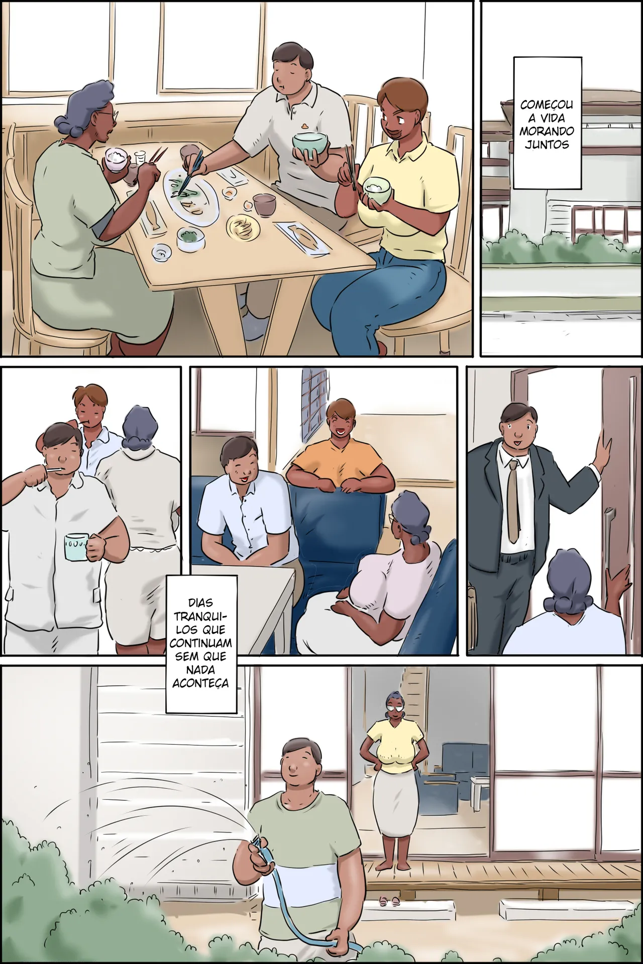 [Zenmai Kourogi] Nureru Gibo no Iru Seikatsu | A Vida com uma Sogra Molhada [Portuguese-BR] imagen número 5