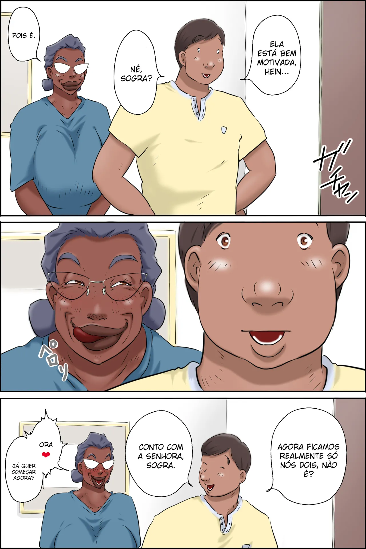 [Zenmai Kourogi] Nureru Gibo no Iru Seikatsu | A Vida com uma Sogra Molhada [Portuguese-BR] imagen número 30