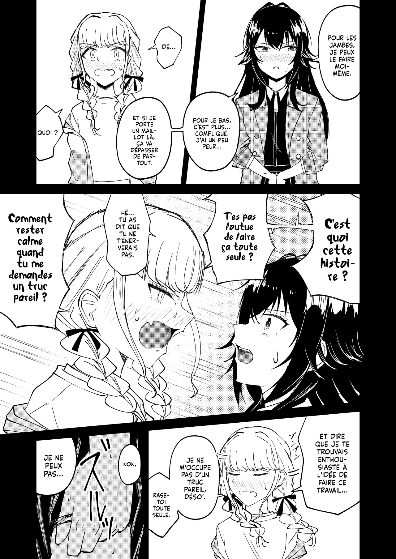 [Yagihitsuji Nikusenmonten (Yagihitsuji)] Tsukimura-san, Chotto Kokunai | T'abuses à me demander de te raser ! (Gakuen IDOLM@STER) [French] [Lopxi] 图片编号 10