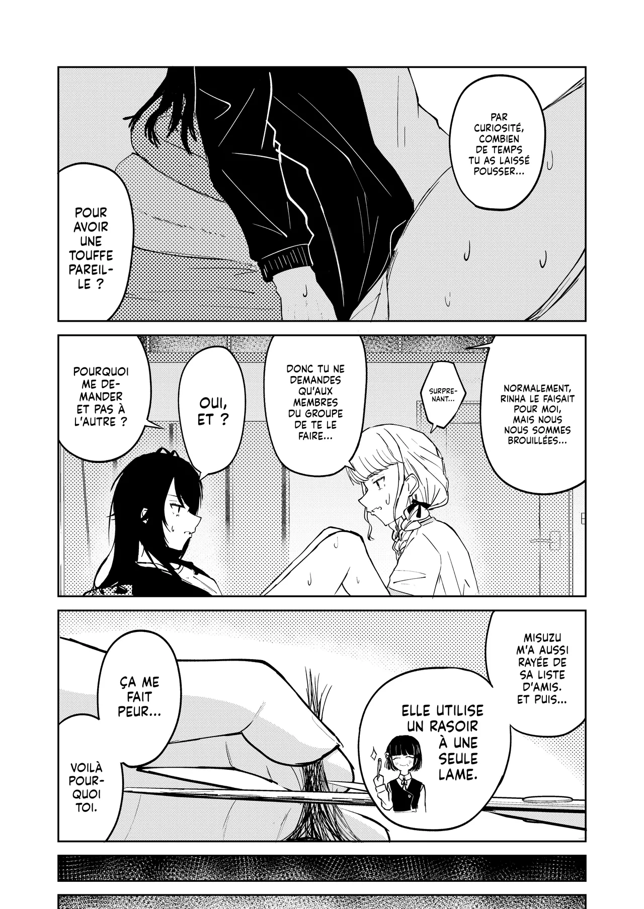 [Yagihitsuji Nikusenmonten (Yagihitsuji)] Tsukimura-san, Chotto Kokunai | T'abuses à me demander de te raser ! (Gakuen IDOLM@STER) [French] [Lopxi] 图片编号 14