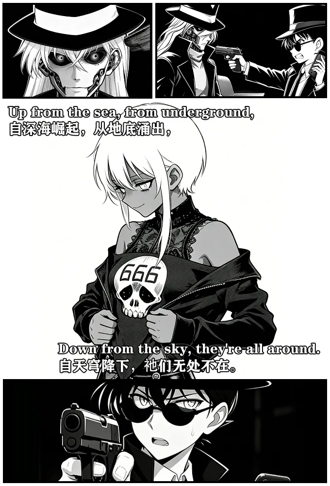 [unknown]月影岛的亡魂13天坠（detective conan） [AI Generated] 图片编号 30