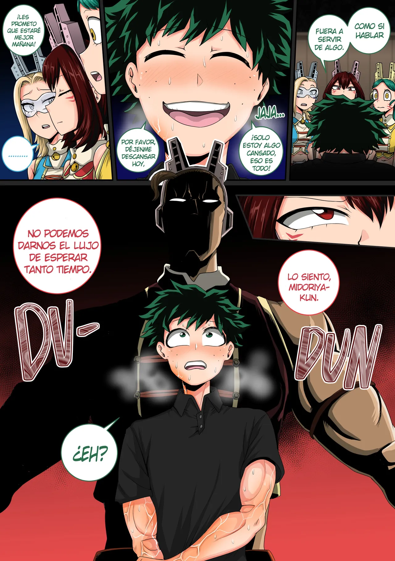 [Juicebox Koujou (Juna Juna Juice)] My Harem Academia Chapter 8 Part 3 Breaking into a broken heart [Spanish] [NTINFS] изображение № 5