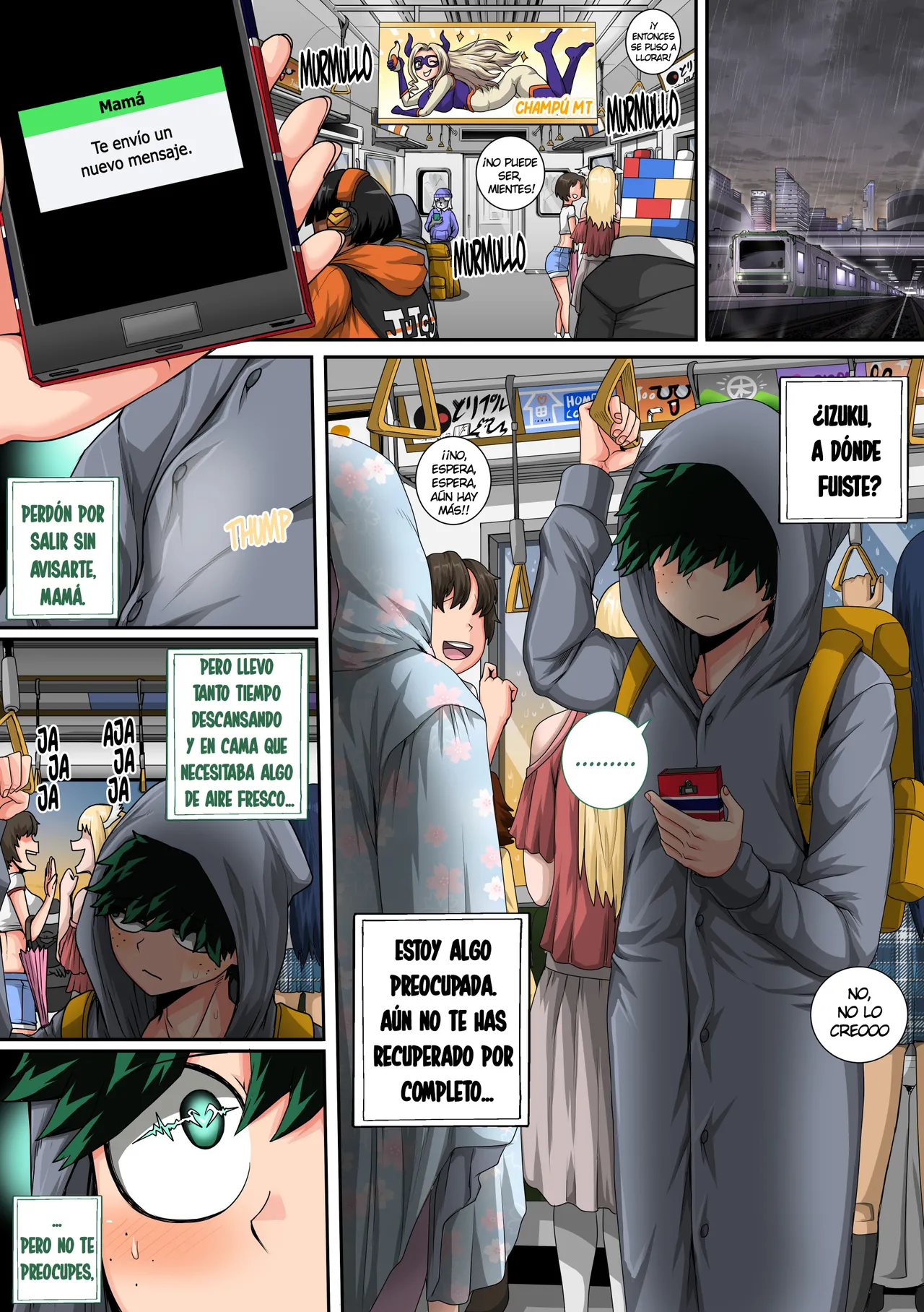 [Juicebox Koujou (Juna Juna Juice)] My Harem Academia Chapter 8 Part 3 Breaking into a broken heart [Spanish] [NTINFS] изображение № 13