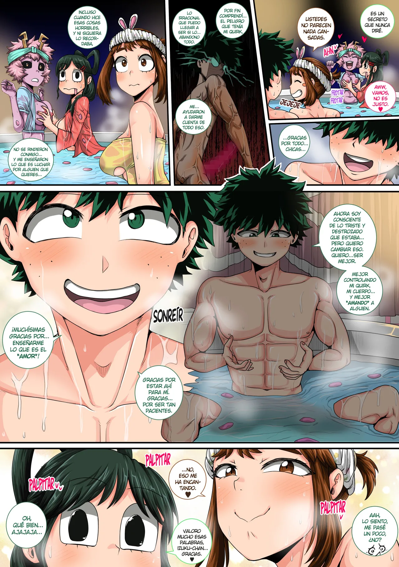 [Juicebox Koujou (Juna Juna Juice)] My Harem Academia Chapter 8 Part 3 Breaking into a broken heart [Spanish] [NTINFS] изображение № 33