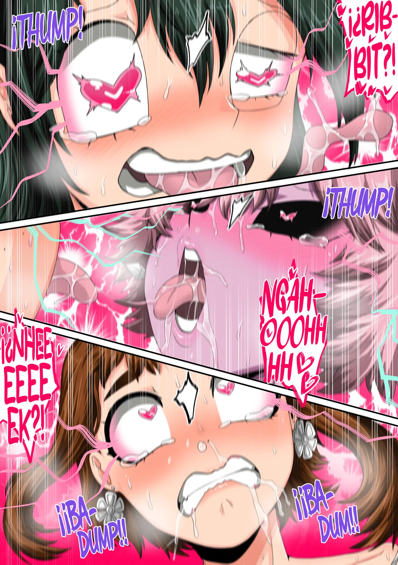 [Juicebox Koujou (Juna Juna Juice)] My Harem Academia Chapter 8 Part 3 Breaking into a broken heart [Spanish] [NTINFS] изображение № 100