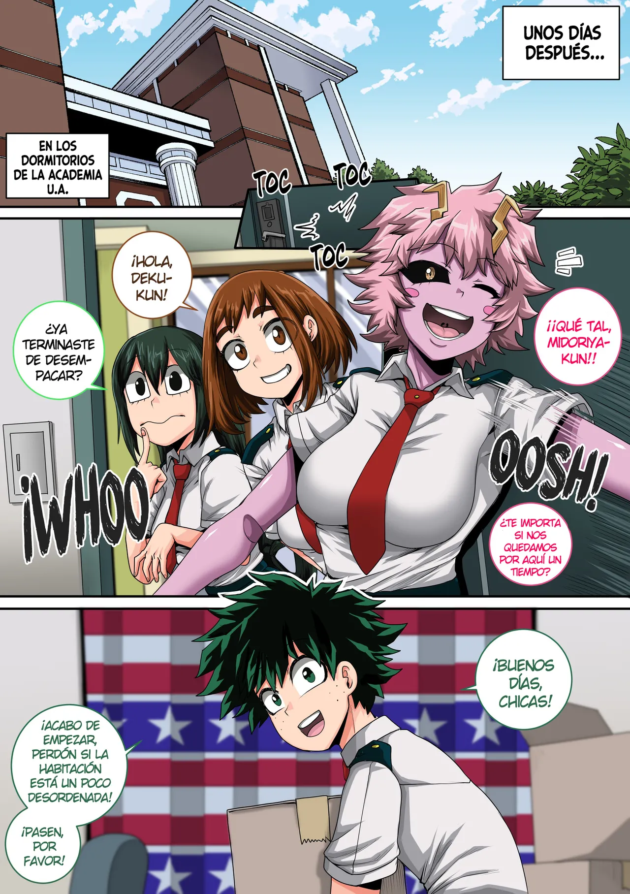 [Juicebox Koujou (Juna Juna Juice)] My Harem Academia Chapter 8 Part 3 Breaking into a broken heart [Spanish] [NTINFS] изображение № 107