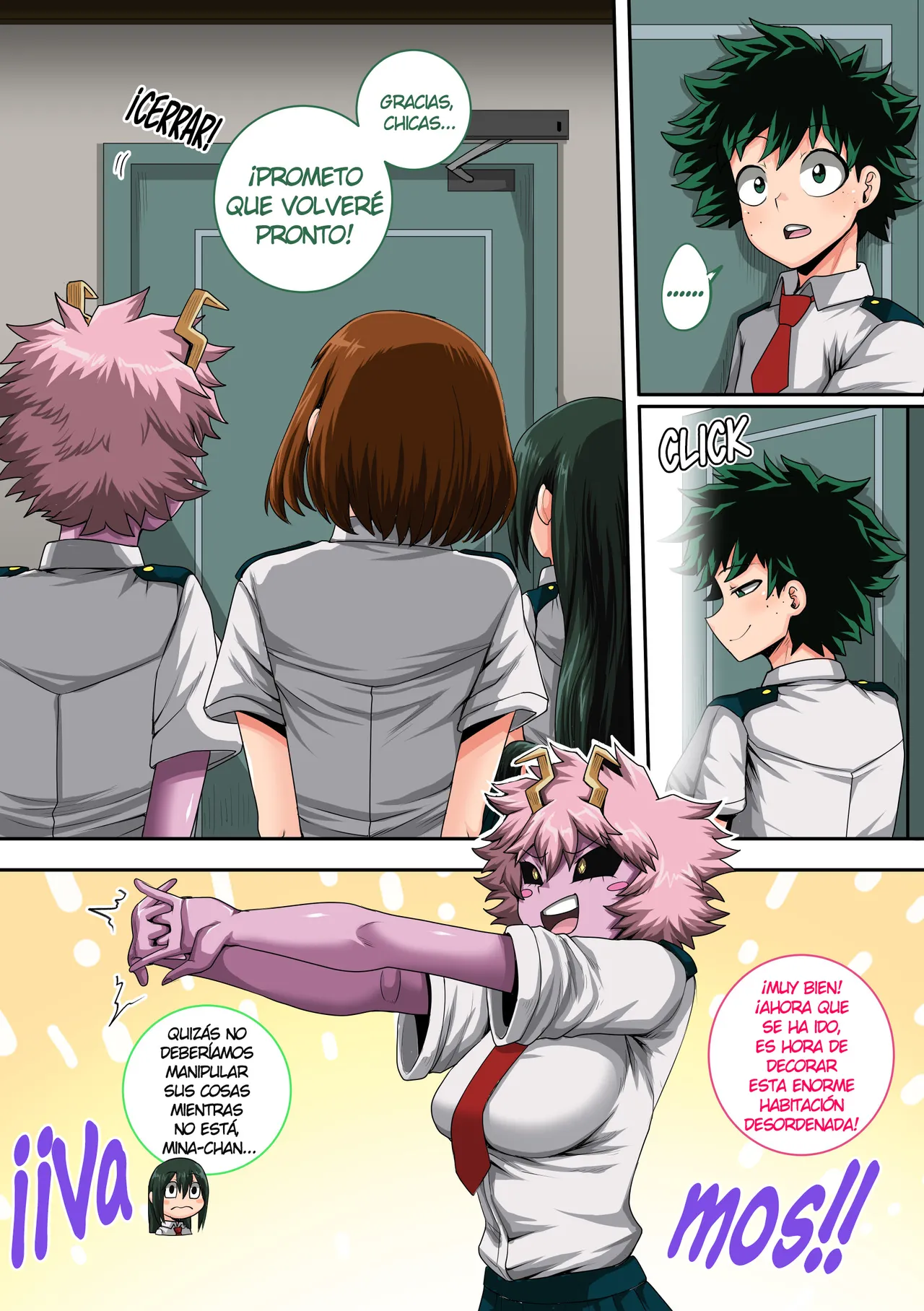 [Juicebox Koujou (Juna Juna Juice)] My Harem Academia Chapter 8 Part 3 Breaking into a broken heart [Spanish] [NTINFS] изображение № 111