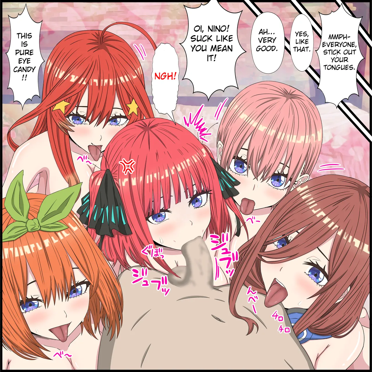 [Banana Style] An App Where You Can Have Sex With Anime Characters 20, Harem Chapter (Gotoubun no Hanayome) [English] Bildnummer 8