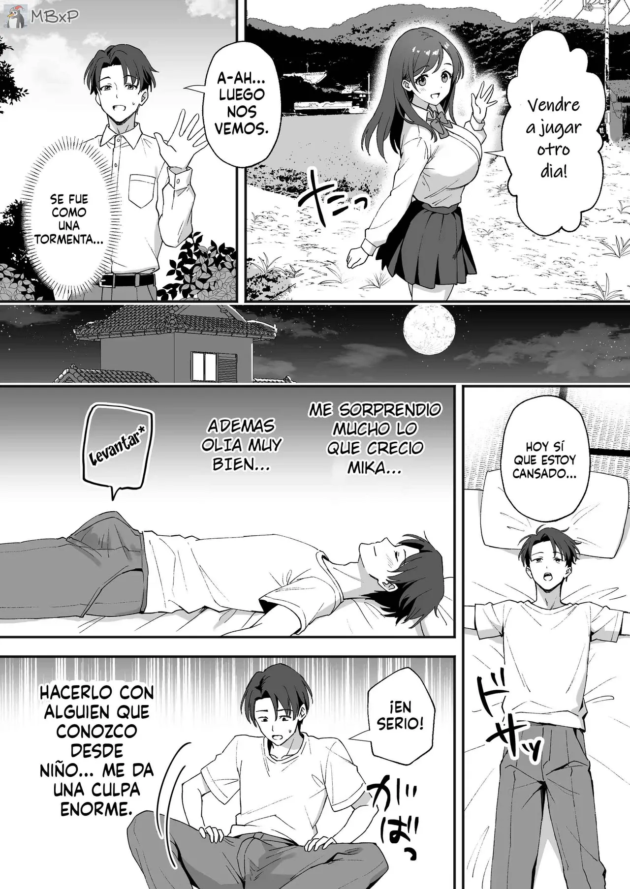 [Agumeru] Inakamura no Seikatsu ~Seichou shita Osananajimi ga Yobai ni Kita node Nakadashi Sex shita Hanashi~｜La vida en un pueblo rural [MebanearonxPendejo] Bildnummer 5