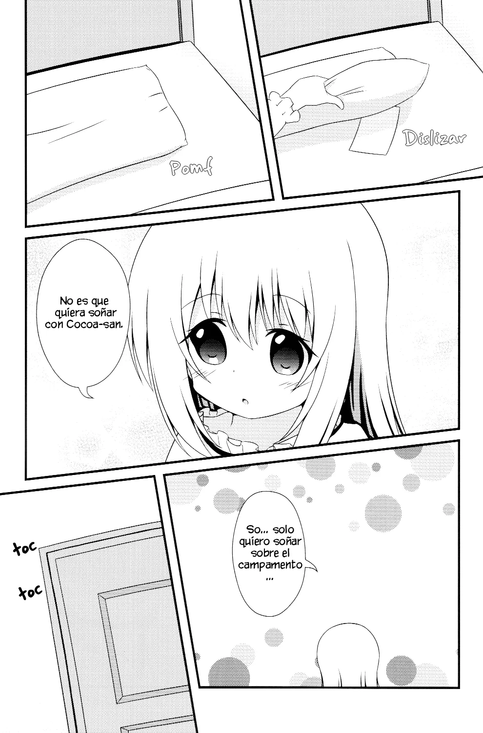 (C91) [sakura palette (Siou Say)] Yume demo Issho! | ¡Juntas hasta en los sueños! (Gochuumon wa Usagi desu ka?) [Spanish] [Data Scanlation] imagen número 4