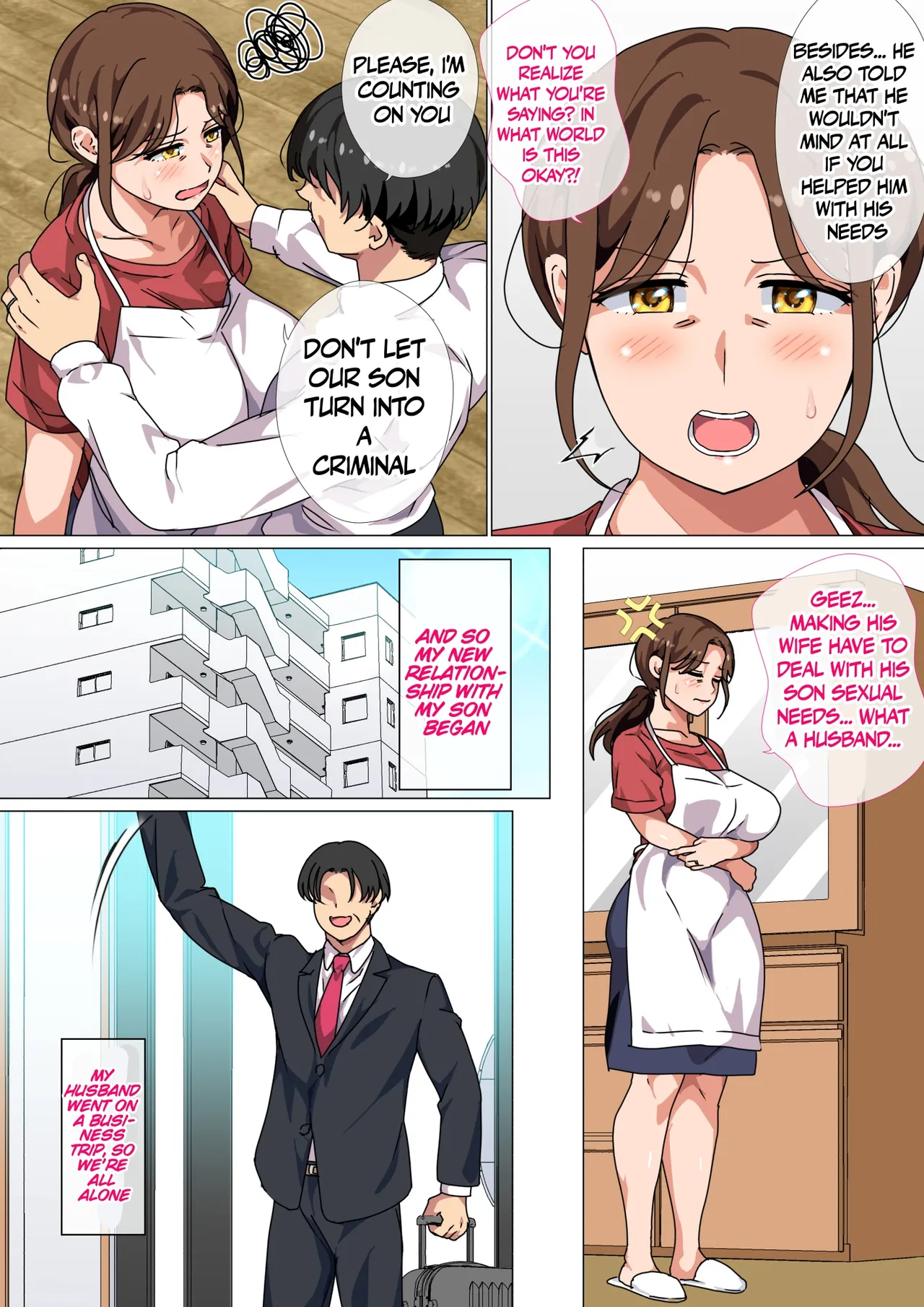 [Circle Spice] Musuko no Tsuyosugiru Seiyoku o Kaishou Suru no wa Haha no Tsutome desu! | It's a Mother's duty to take care of her son's Sexual Needs! [English] [GhostMILFlame] 图片编号 3