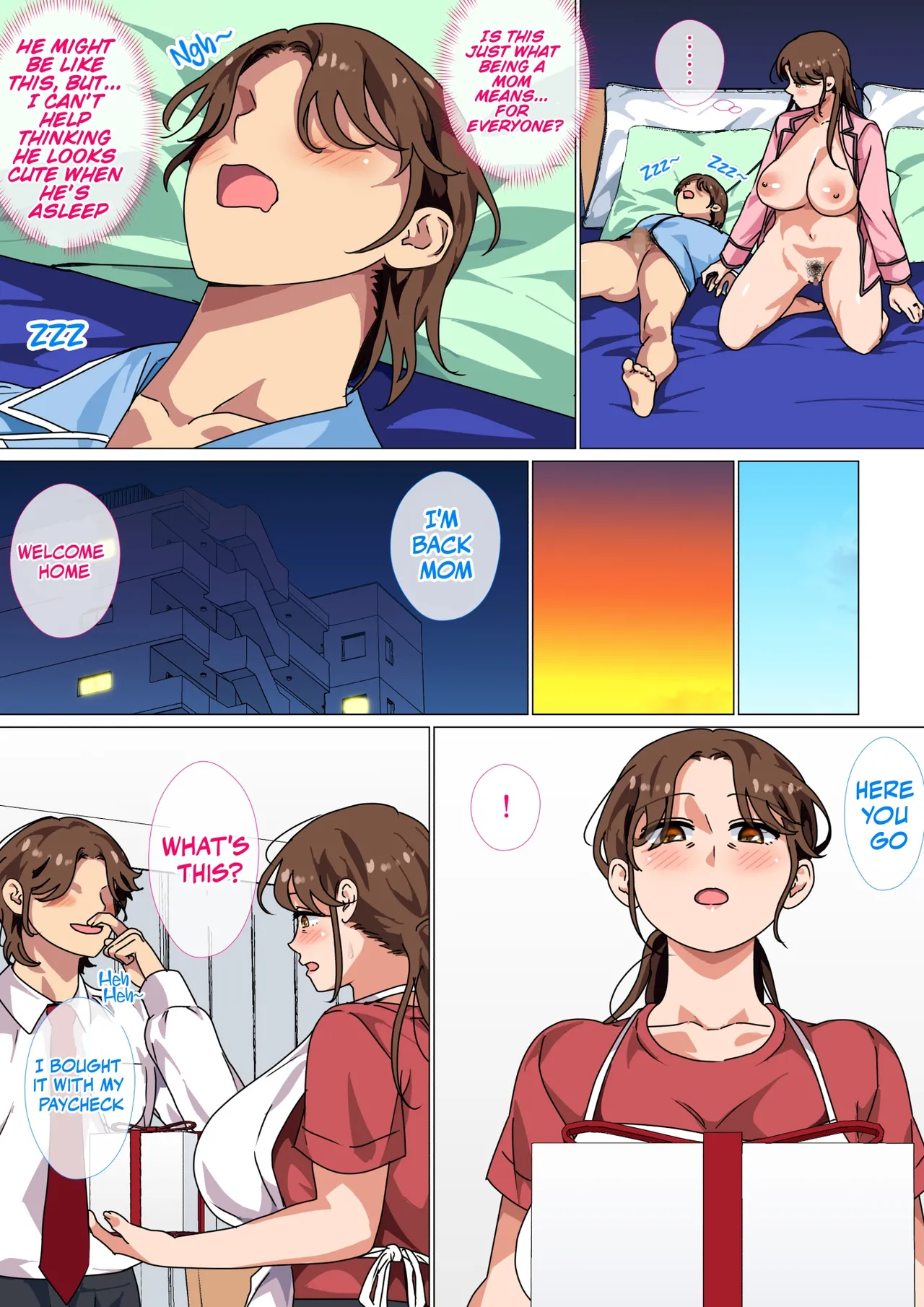 [Circle Spice] Musuko no Tsuyosugiru Seiyoku o Kaishou Suru no wa Haha no Tsutome desu! | It's a Mother's duty to take care of her son's Sexual Needs! [English] [GhostMILFlame] 图片编号 36