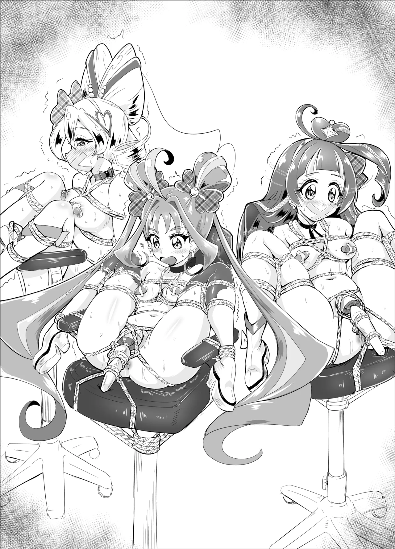 [Sankaku Doumei (fuchi)] Daininki Idol ga Ninki Variety Kikaku ”Idol Takkei-dai” ni Hatsu Chosen! (Kimi to Idol PreCure) [Digital] numero di immagine  60