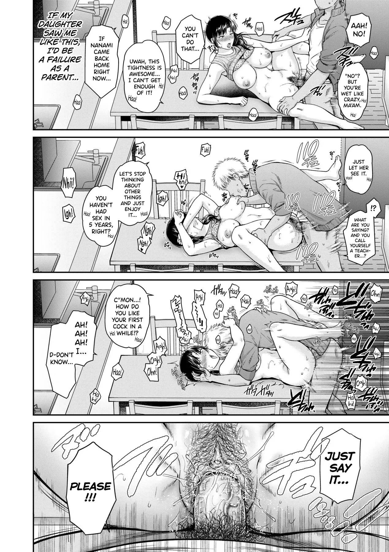 [Harusawa] Henyou Suru Oyako Etsuraku ni Mezameru Karada, Yokubou ni Ochiru Kokoro Ch.1-5 [English] [biribiri] [Uncensored] [Digital] numero di immagine  51