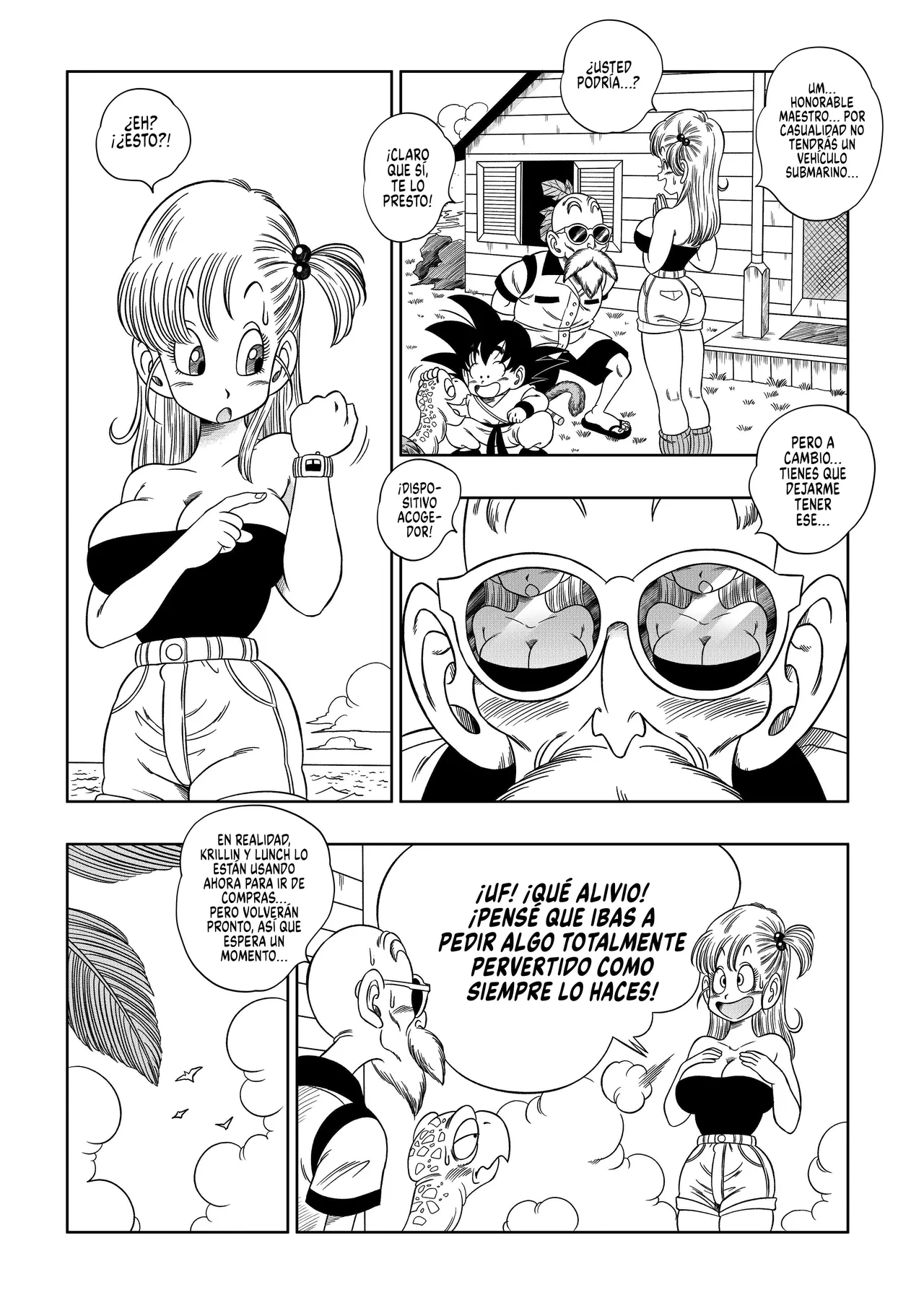 [Yamamoto] Kame Toilet｜Sexo en el Inodoro de Kame House (Dragon Ball) [Spanish] [Sin Censura] [Armagedón_Z] Bildnummer 4