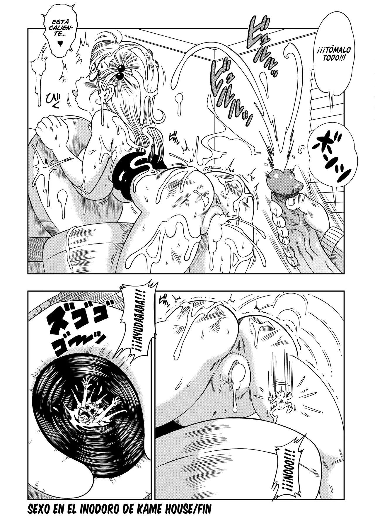 [Yamamoto] Kame Toilet｜Sexo en el Inodoro de Kame House (Dragon Ball) [Spanish] [Sin Censura] [Armagedón_Z] Bildnummer 28