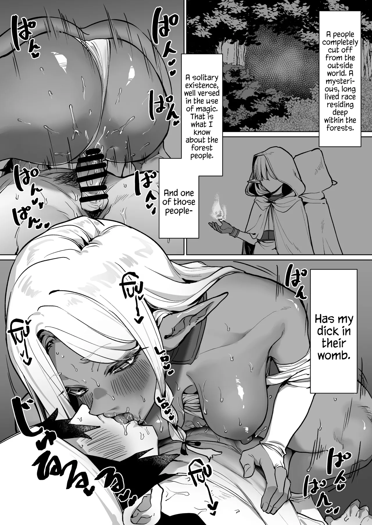 [MM] A Dark Elf Returned The Favour After I Saved Her | Kasshoku Elf o Tasuketara Ongaeshi Sareta Hanashi [English] [Cookie Cruncher] image number 18