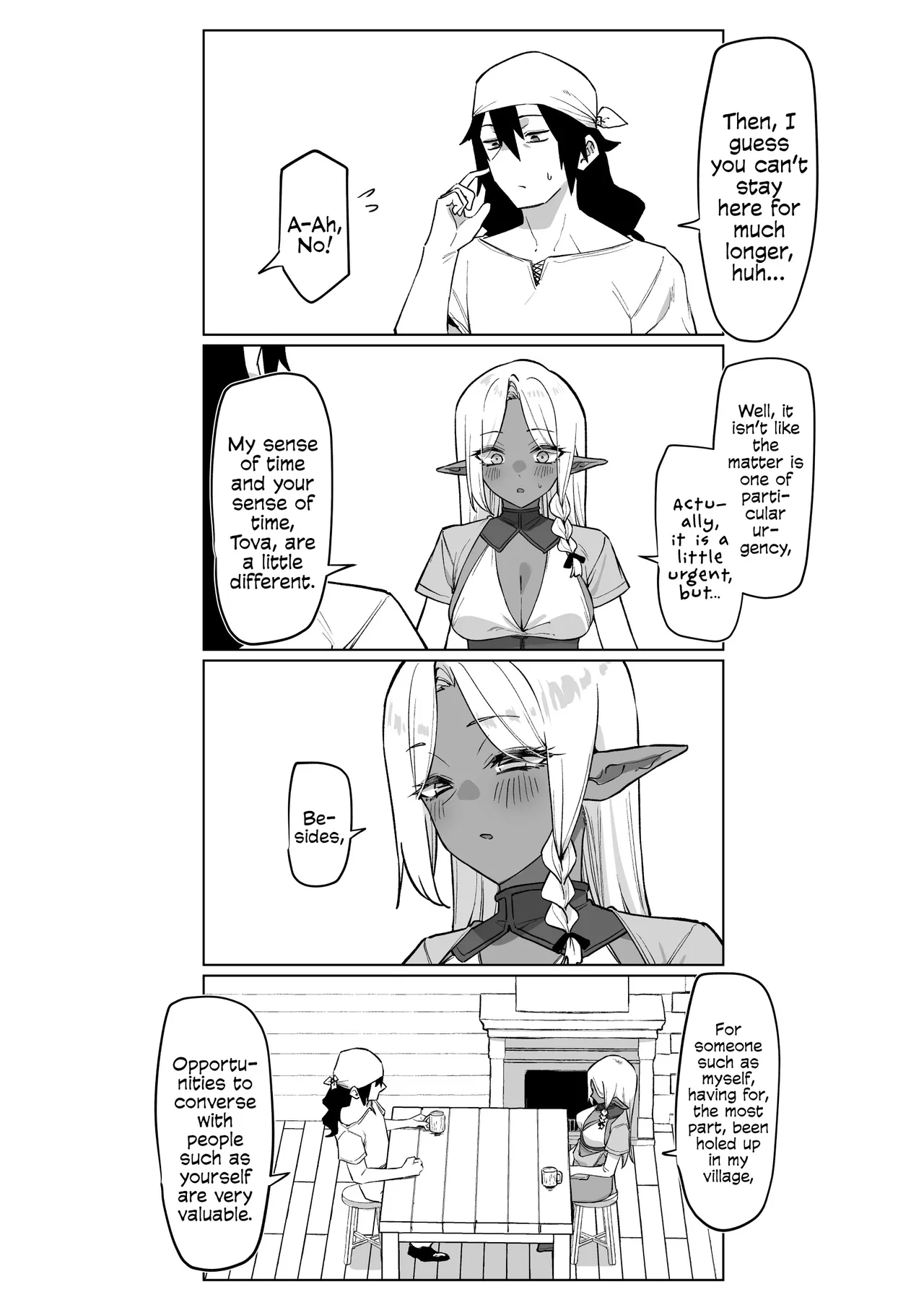 [MM] A Dark Elf Returned The Favour After I Saved Her | Kasshoku Elf o Tasuketara Ongaeshi Sareta Hanashi [English] [Cookie Cruncher] image number 28
