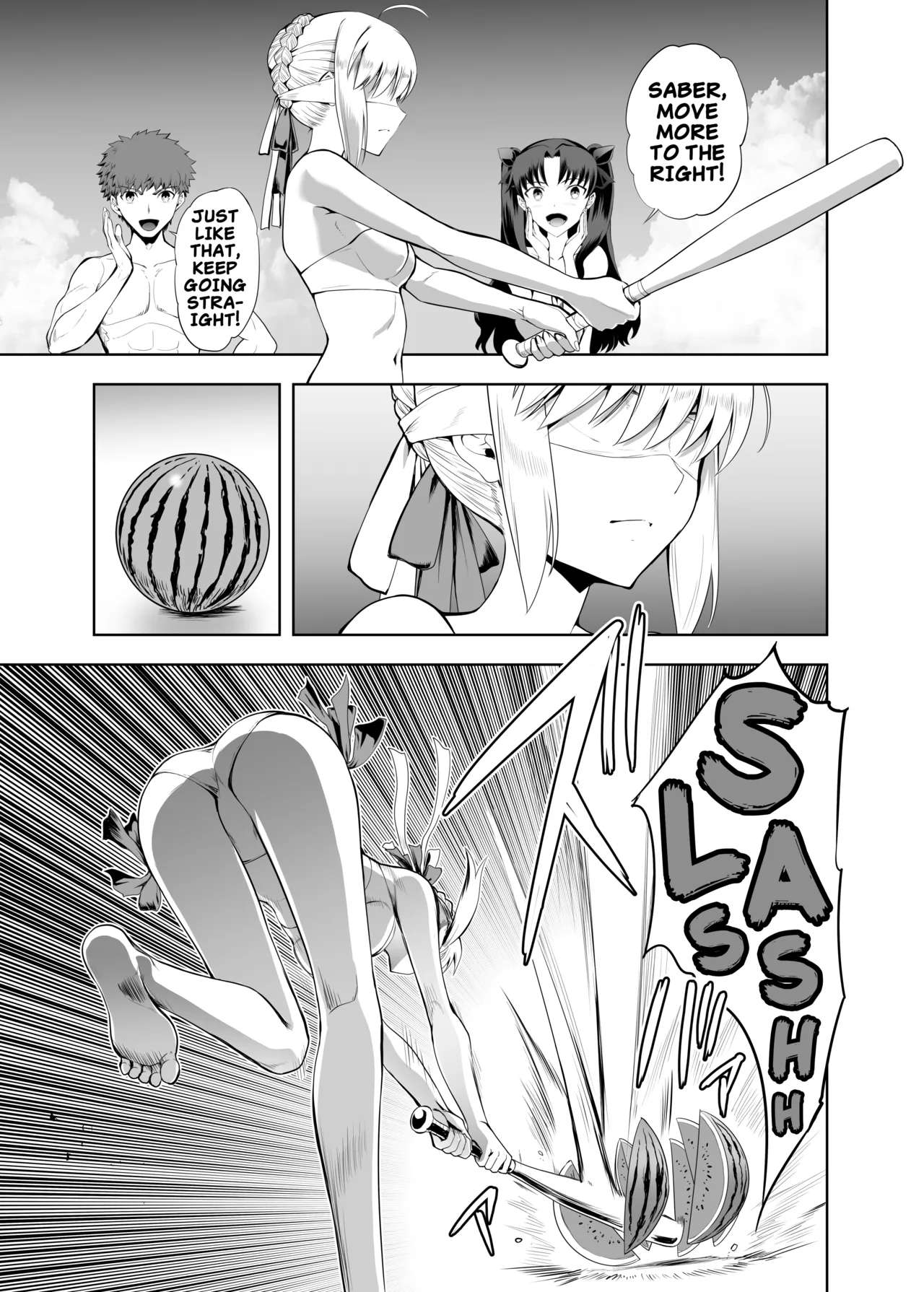 [CRAZY CLOVER CLUB (Kuroha Nue)] Saber Maniacs Since they say that blocking your vision sharpens your other senses, I had Saber try some blindfold play (Fate/stay night) [Digital] (English) image number 2