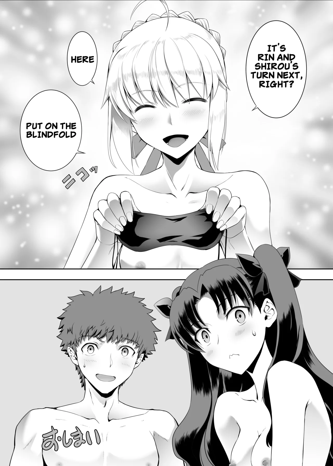 [CRAZY CLOVER CLUB (Kuroha Nue)] Saber Maniacs Since they say that blocking your vision sharpens your other senses, I had Saber try some blindfold play (Fate/stay night) [Digital] (English) image number 31