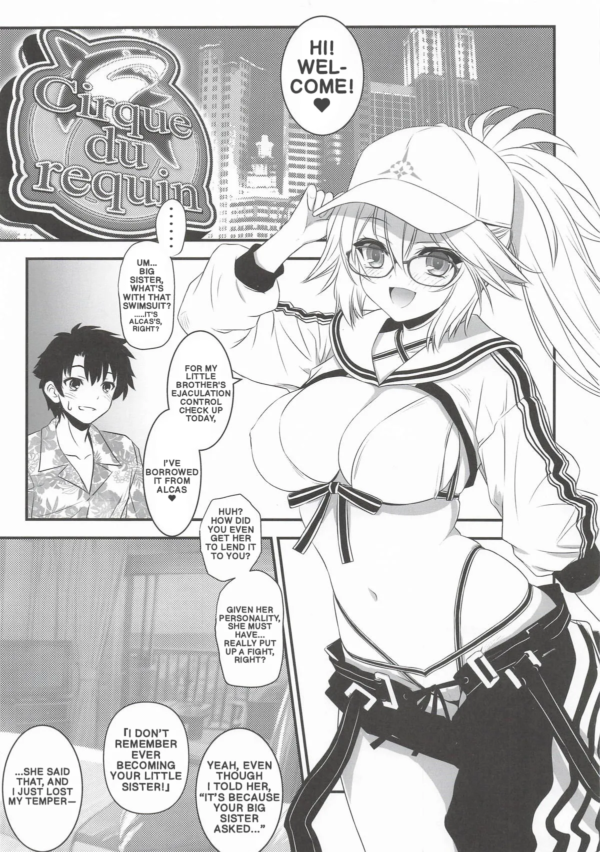 (C107) [Yakan Honpo (Inoue Tommy)] Big Sister Jeanne tried on a swimsuit she borrowed from Alcas ♥ (FateGrand Order) (English) image number 2