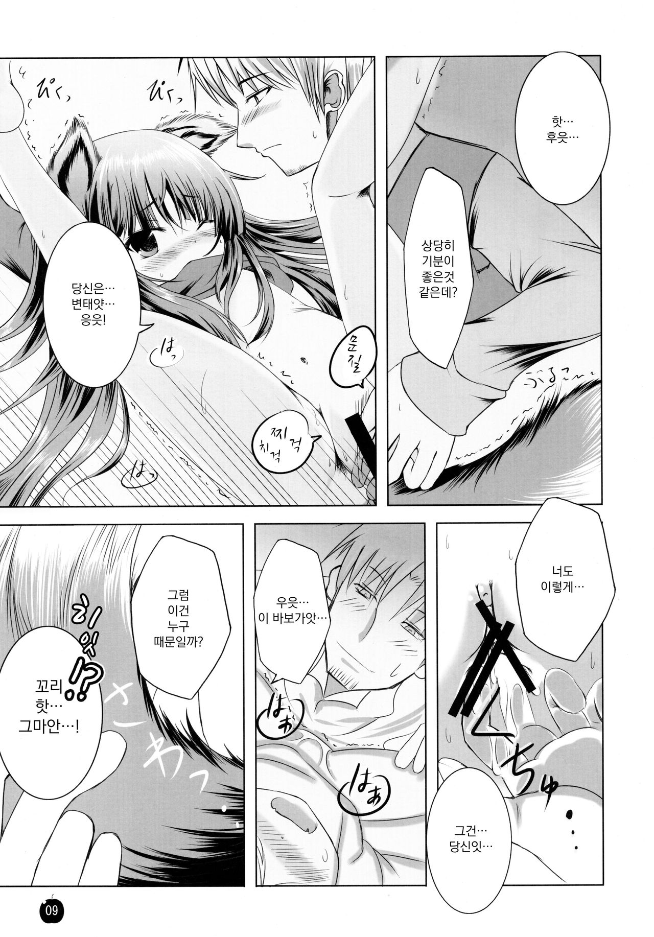 (SC38) [Dream Halls! (Minase Syu, Tsuzuri)] Amairo no Kimi o Aisu | 갈색머리 너를 사랑해 (Spice and Wolf) [Korean] numero di immagine  8